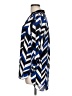 I.N. Studio 100% Polyester Chevron-herringbone Blue 3/4 Sleeve Blouse Size L - photo 5