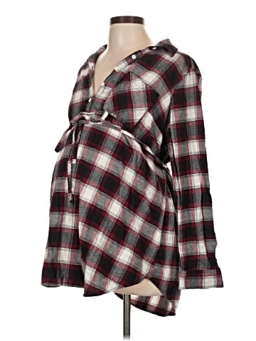Isabel Maternity Long Sleeve Blouse (view 1)