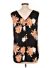Daniel Rainn 100% Polyester Black Sleeveless Blouse Size L - photo 2