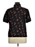 Unbranded 100% Polyester Floral Black Short Sleeve Blouse Size XL - photo 2