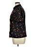 Unbranded 100% Polyester Floral Black Short Sleeve Blouse Size XL - photo 5