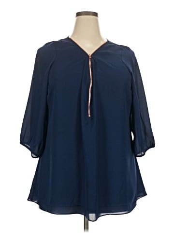 City Chic 3/4 Sleeve Blouse (view 1)