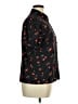 Unbranded 100% Polyester Floral Black Short Sleeve Blouse Size XL - photo 4