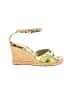 J.Crew Tropical Green Wedges Size 7 - photo 1