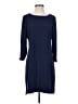 Laundry by Shelli Segal Solid Blue Casual Dress Size 4 - photo 1