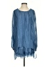 Baci Blue 3/4 Sleeve Blouse Size S (estimated) - photo 1