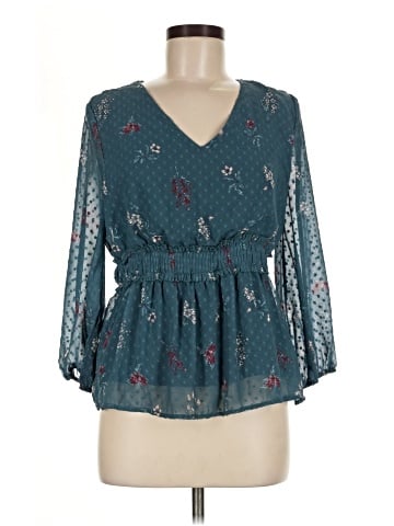 Blue Rain 3/4 Sleeve Blouse (view 1)