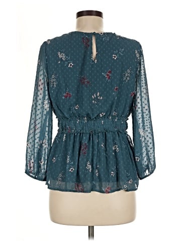 Blue Rain 3/4 Sleeve Blouse (view 2)