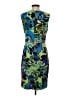 Ellen Tracy 100% Polyester Print Green Cocktail Dress Size 4 - photo 2
