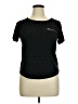 The Workshop Polka Dots Black Short Sleeve Top Size XL - photo 1