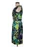 Ellen Tracy 100% Polyester Print Green Cocktail Dress Size 4 - photo 5