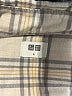 Uniqlo Checkered-gingham Tan Long Sleeve Button-Down Shirt Size L - photo 7