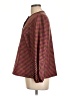 Argent 100% Polyester Houndstooth Red Long Sleeve Blouse Size 12 - photo 5