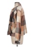 BeachLunchLounge 100% Cotton Plaid Brown Jacket Size L - photo 5