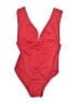 Sabree Solid Red One Piece Swimsuit Size 8 - photo 1