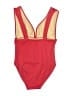 Sabree Solid Red One Piece Swimsuit Size 8 - photo 2