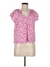 Gap 100% Rayon Pink Short Sleeve Blouse Size M - photo 1