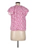Gap 100% Rayon Pink Short Sleeve Blouse Size M - photo 2