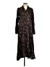 Cos Animal Print Brown Casual Dress Size 2 - photo 1