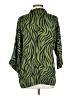 Assorted Brands 100% Viscose Animal Print Green 3/4 Sleeve Blouse Size S - photo 2