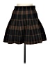Mono b 100% Polyester Plaid Brown Casual Skirt Size Med - Lg - photo 1