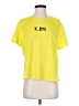 Pull&Bear 100% Cotton Yellow Short Sleeve T-Shirt Size S - photo 1