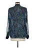 Coldwater Creek 100% Polyester Blue Long Sleeve Blouse Size M - photo 2