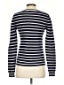 Aqua 100% Cashmere Stripes Blue Cashmere Pullover Sweater Size XS - photo 2