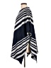 August Silk Chevron-herringbone Blue Poncho Size L - photo 5