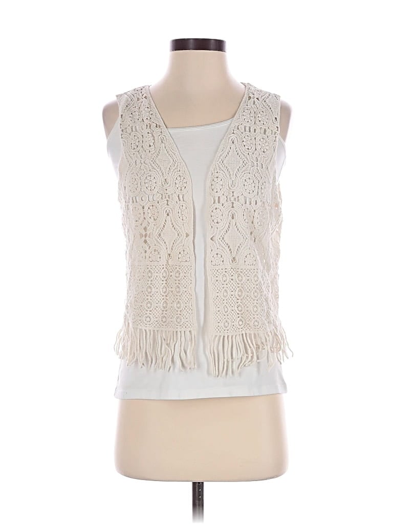 Pre-owned Bcbgeneration Sleeveless Blouse In Ivory