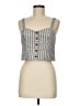 Topshop Stripes Gray Tank Top Size 8 - photo 1