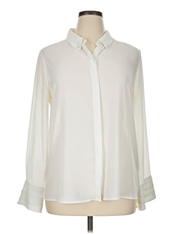 Karl Lagerfeld Paris Long Sleeve Blouse (view 1)