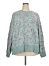 Torrid Floral Teal Pullover Sweater Size 3X Plus (3) - photo 1