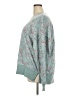 Torrid Floral Teal Pullover Sweater Size 3X Plus (3) - photo 5
