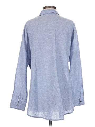 Topshop Long Sleeve Button-Down Shirt (view 2)