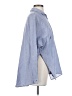Topshop Solid Blue Long Sleeve Button-Down Shirt Size 4 - photo 4