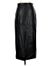 Pixie Market 100% Polyurethane Black Faux Leather Skirt Size M - photo 2