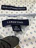 Lands' End 100% Baumwolle Polka Dots White Long Sleeve Button-Down Shirt Size 14 - photo 7