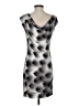 Unbranded 100% Viscose Graphic Gray Cocktail Dress Size XS - photo 2
