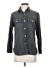 Current/Elliott Gray Long Sleeve Button-Down Shirt Size Sm (1) - photo 1