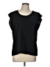 Express 100% Polyester Black Short Sleeve Top Size L - photo 1