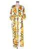 ASOS 100% Polyester Yellow Jumpsuit Size 16 - photo 1