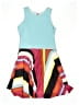 Zoe Ltd Color Block Teal Dress Size 16 - photo 1
