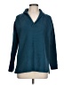 Soft Surroundings 100% Cotton Teal Pullover Sweater Size L - photo 1