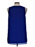 Pixley 100% Polyester Blue Sleeveless Blouse Size L - photo 2