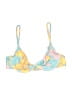 Aurelle Floral Yellow Swimsuit Top Size S - photo 1