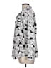 Karl Lagerfeld Paris 100% Polyester Print Silver Long Sleeve Blouse Size L (estimated) - photo 5