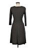 En Focus Studio Argyle Blue Black Casual Dress Size 8 - photo 2