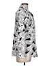 Karl Lagerfeld Paris 100% Polyester Print Silver Long Sleeve Blouse Size L (estimated) - photo 4