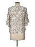 Max Studio 100% Rayon Floral Ivory 3/4 Sleeve Blouse Size L - photo 2